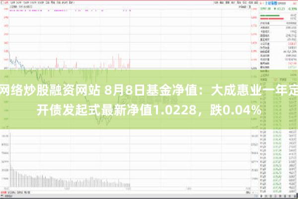 网络炒股融资网站 8月8日基金净值：大成惠业一年定开债发起式最新净值1.0228，跌0.04%