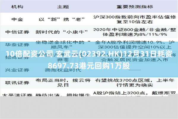 10倍配资公司 玄武云(02392.HK)12月31日耗资8697.73港元回购1万股