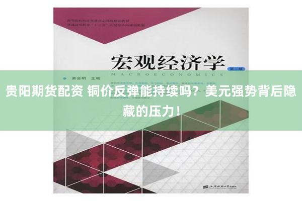 贵阳期货配资 铜价反弹能持续吗？美元强势背后隐藏的压力！